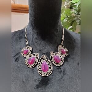 Purple Filigree Necklace